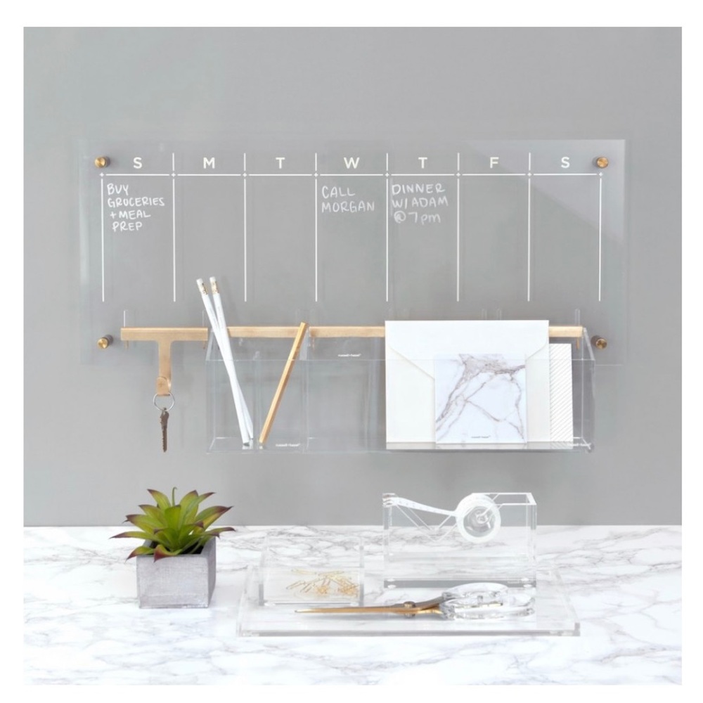 Russel + Hazel Acrylic Weekly Wall Calendar
